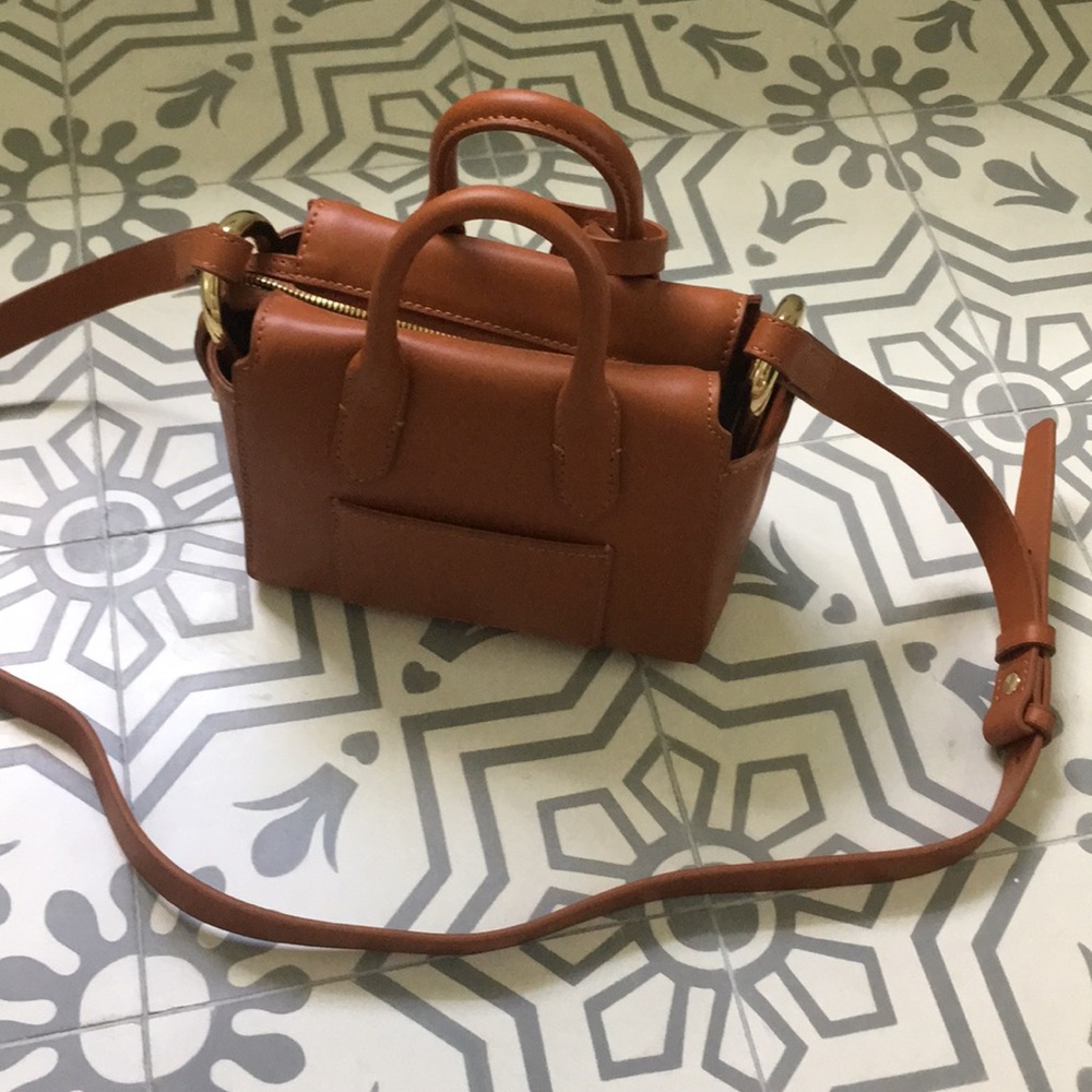 Harper mini satchel in Italian leather